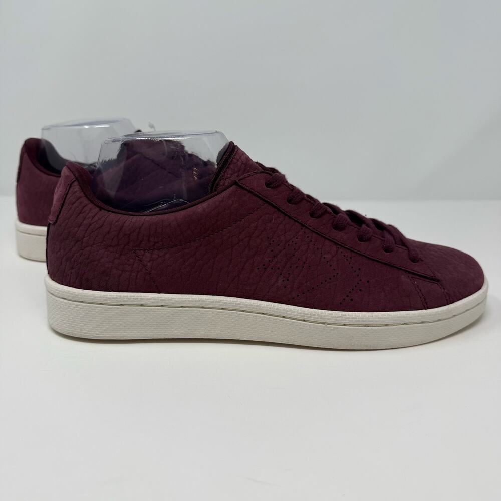 Converse With Lunaron Unisex 9 Maroon Pebbled Faux Suede Preppy Comfy 1S01252 - Picture 9 of 13